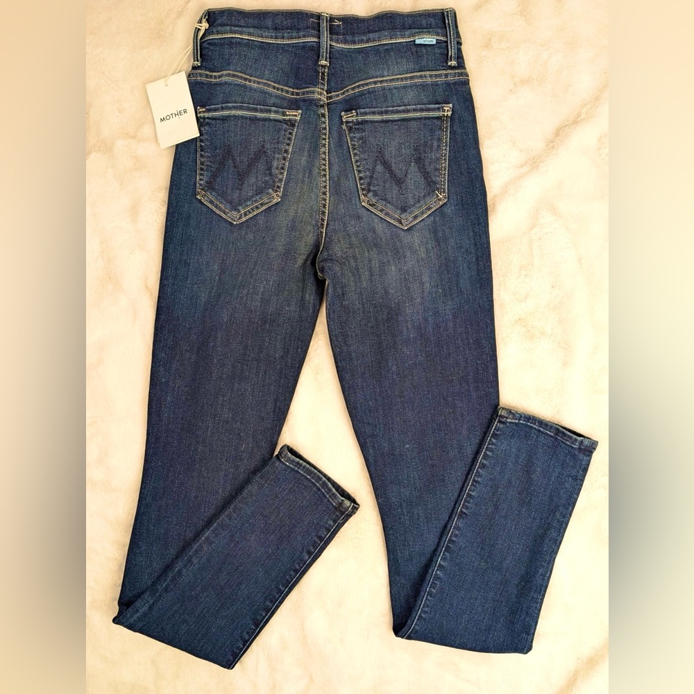 NWT MOTHER The Super Swooner High Rise Skinny Jeans - Picture 2 of 6